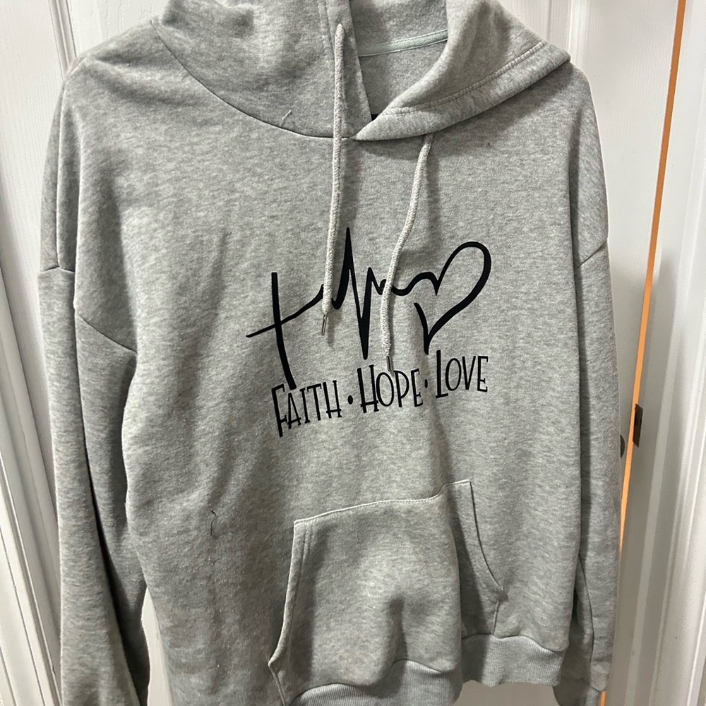 SHEIN Light Gray Hoodie